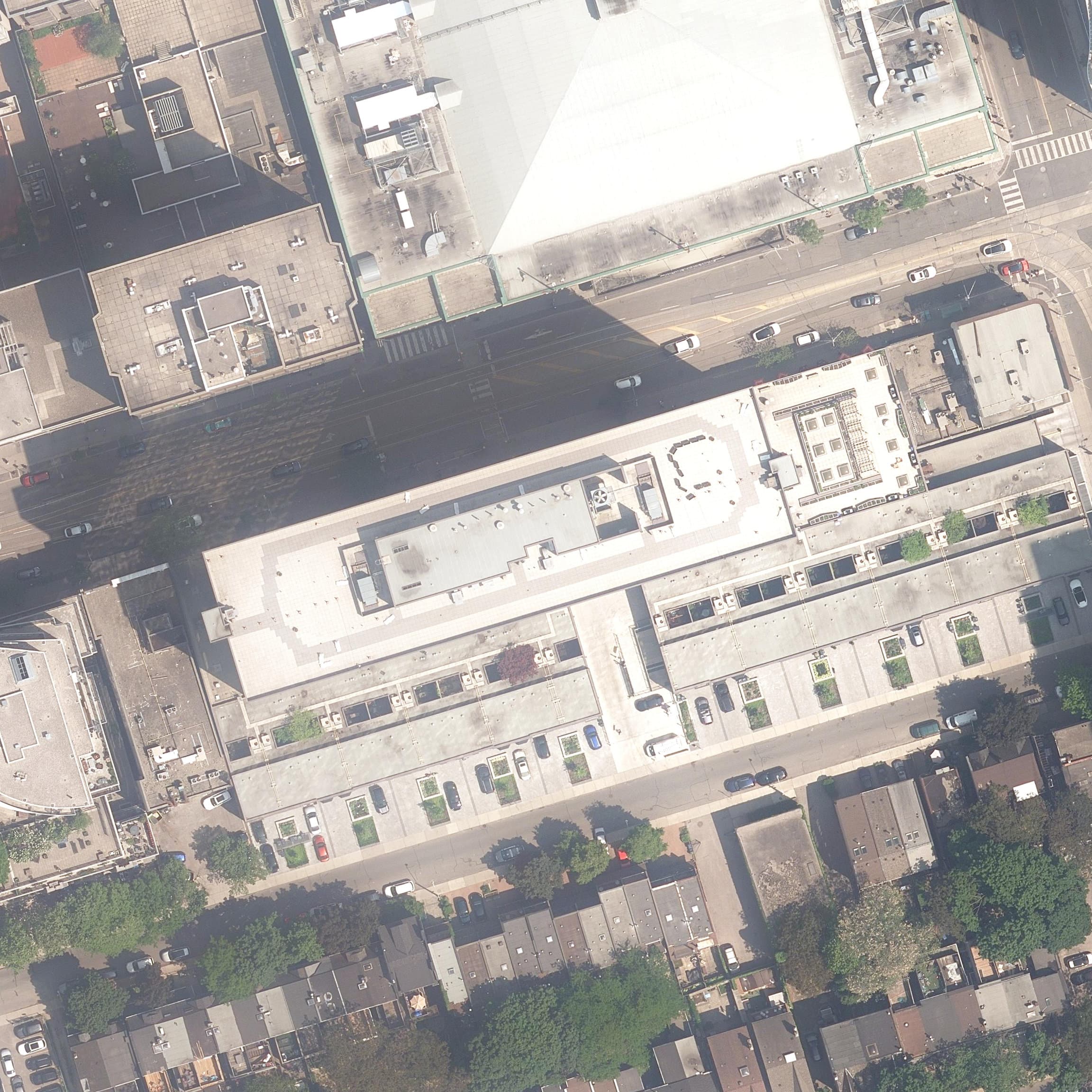2025 City of Toronto aerial photograph of the Lex rooftop and garden terrace